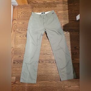 Vans Green Chino Pants Straight Leg Cotton